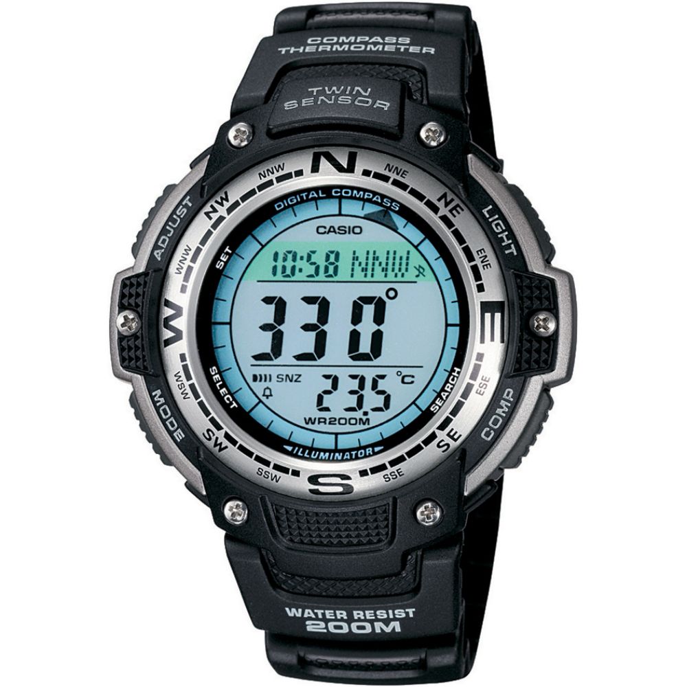 Casio Mens Thermo Sensor/Compass Watch with Digital Dial and Black Resin Band at Sears.com