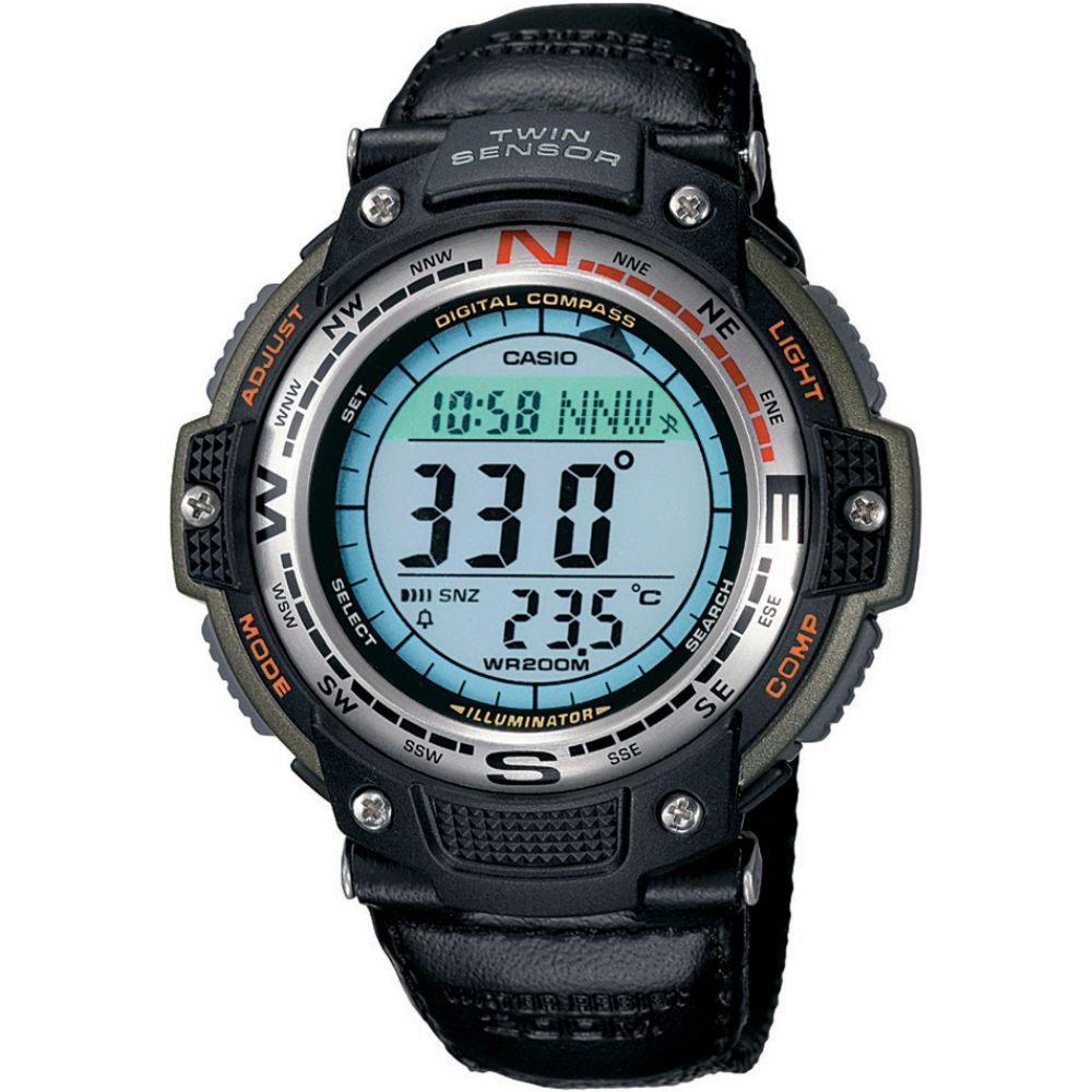 Casio Mens Compass/Thermo Sensor Watch with Digital Dial & Green/Black Band at Sears.com