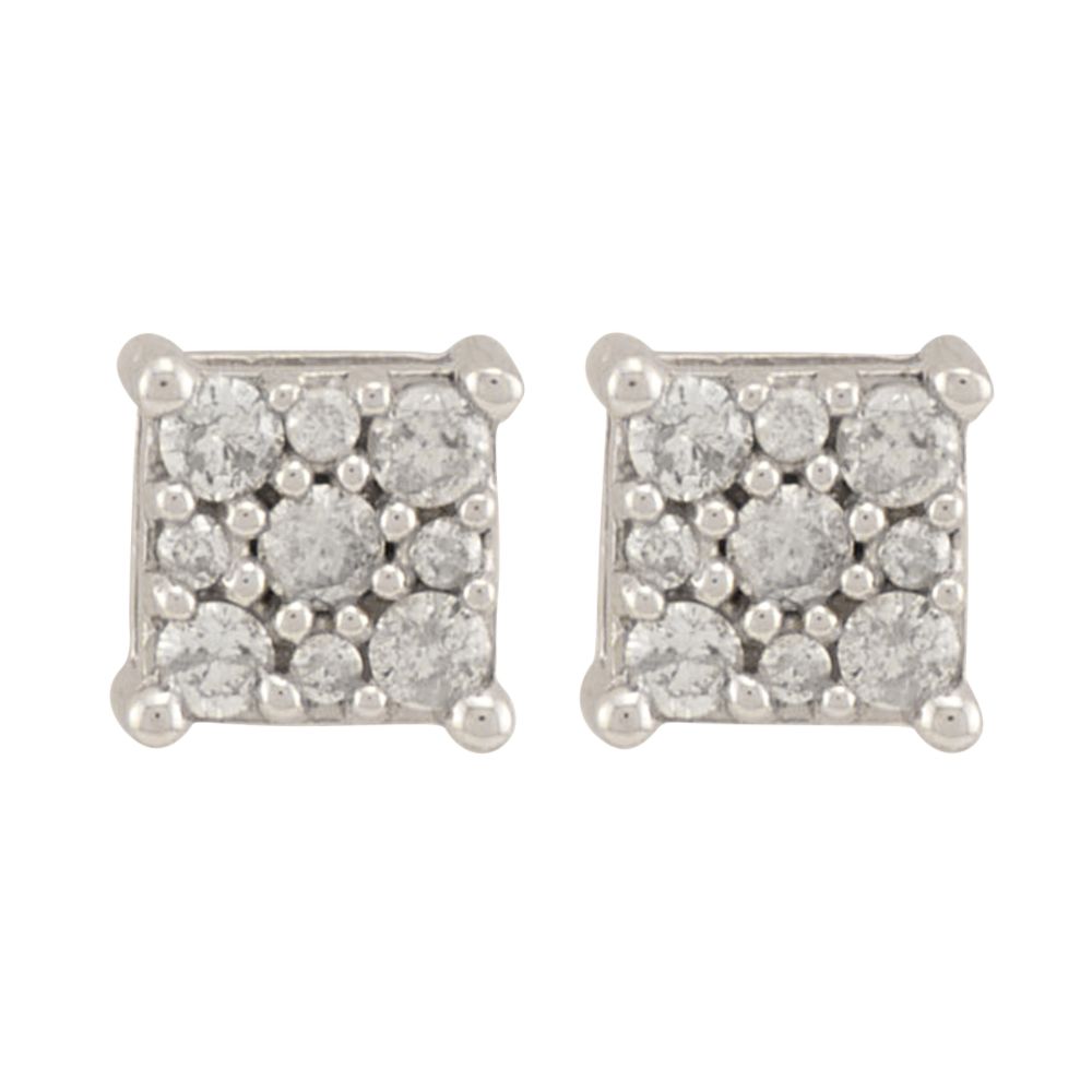 1/2 cttw Diamond Composite Princess Stud Earrings. 14K White Gold at Sears.com