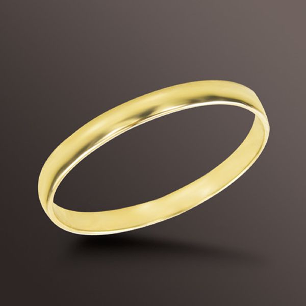  Wedding Band on 2mm Plain Wedding Band In 14k Yellow Gold