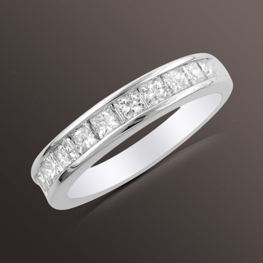 Celestial Star(tm) 1/2 cttw Princess Cut Diamond Channel Band in 14K White Gold at Sears.com