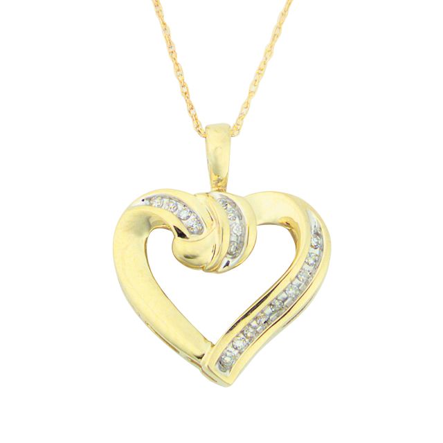 1/8 cttw Diamond Heart Pendant at Kmart.com