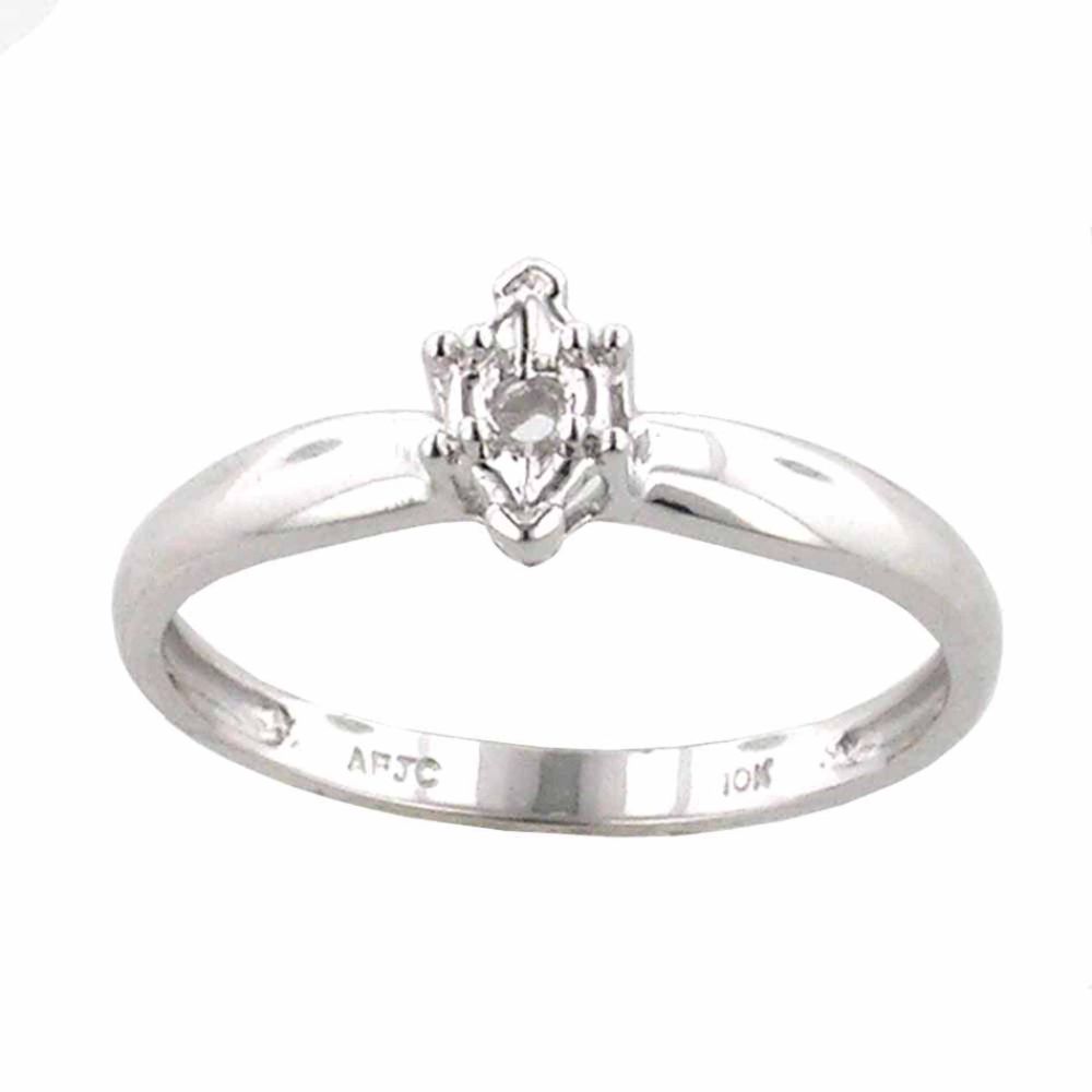 Diamond Accent Engagement Ring. 10k Yellow Gold at Kmart.com