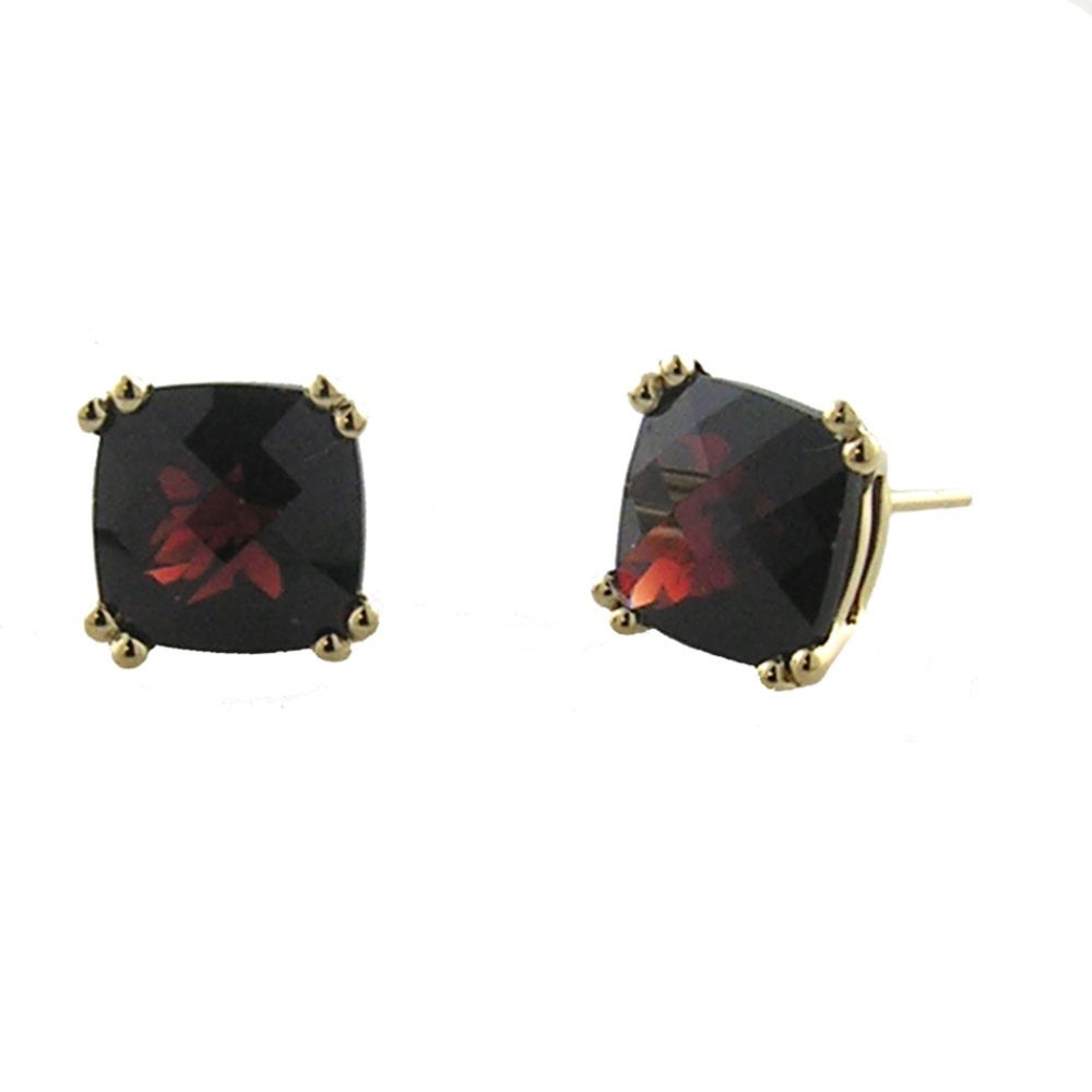 Garnet Stud Earrings. 14k Yellow Gold at Sears.com