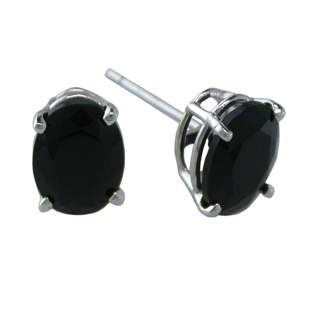 Black Onyx Stud Earrings. 14k White Gold at Sears.com