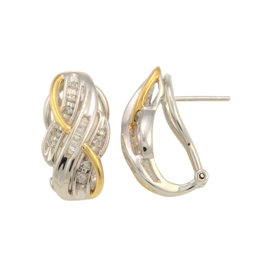 1/4 cttw) Diamond Swirl Earrings at Kmart.com