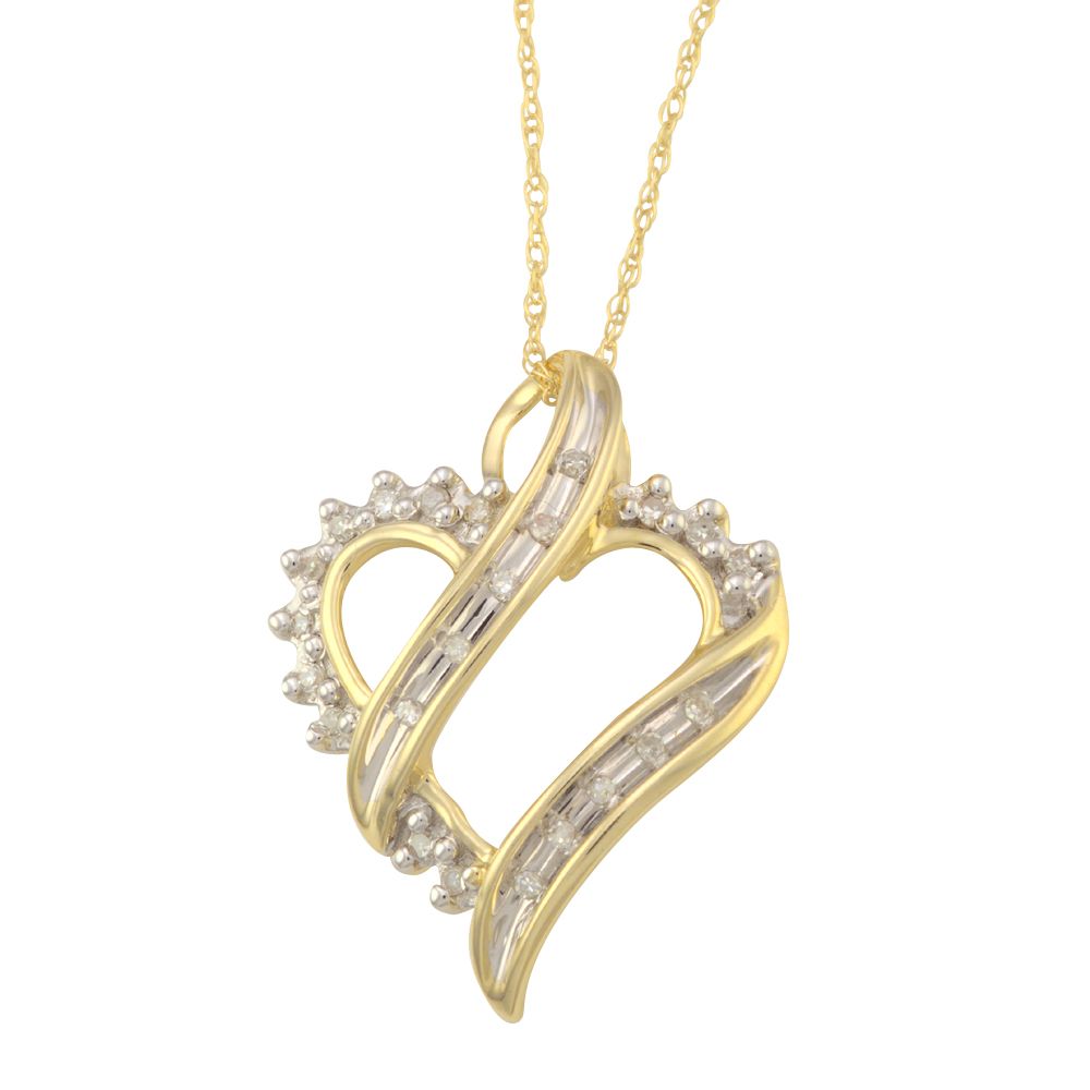 1/10 cttw Diamond Heart Pendant at Kmart.com