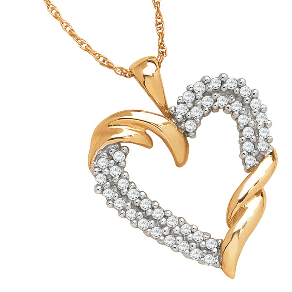 1/5 cttw Diamond Pendant with Chain