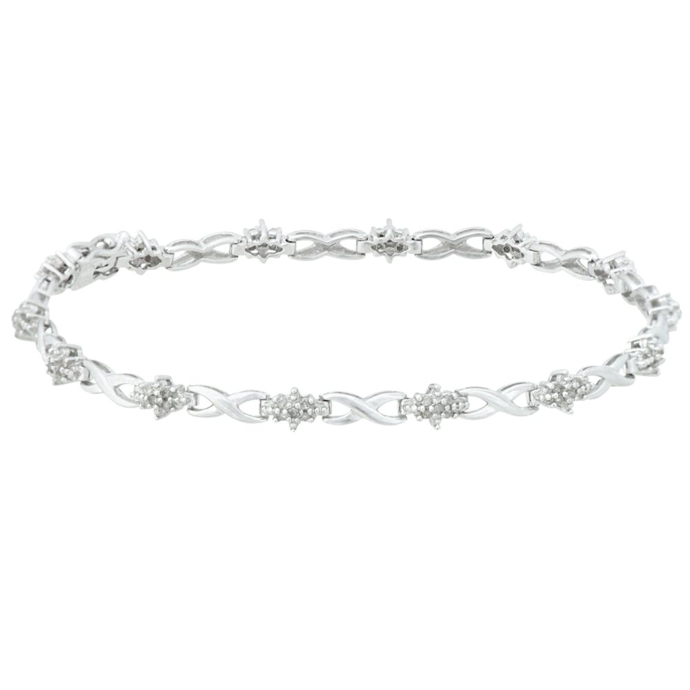 1/3 cttw Diamond X Link Bracelet at Kmart.com