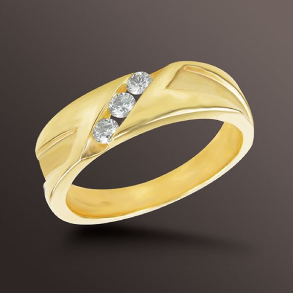 1/4 cttw Diamond Gents Ring. 10K Yellow Gold at Kmart.com