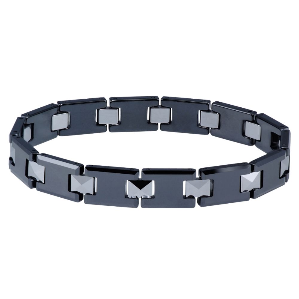 Tungsten and Ceramic Link Bracelet at Kmart.com