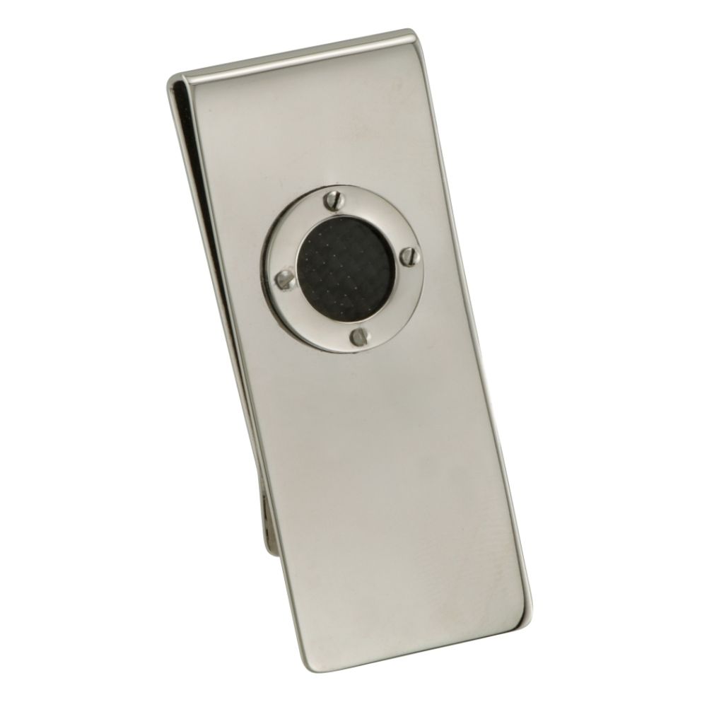 Stainless Steel Money Clip with Carbon Fiber Accent at Sears.com