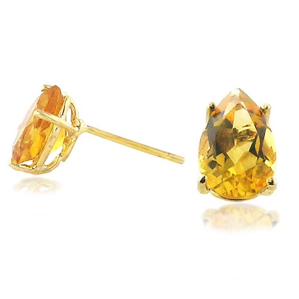 Citrine Stud Earrings. 14k Yellow Gold at Kmart.com