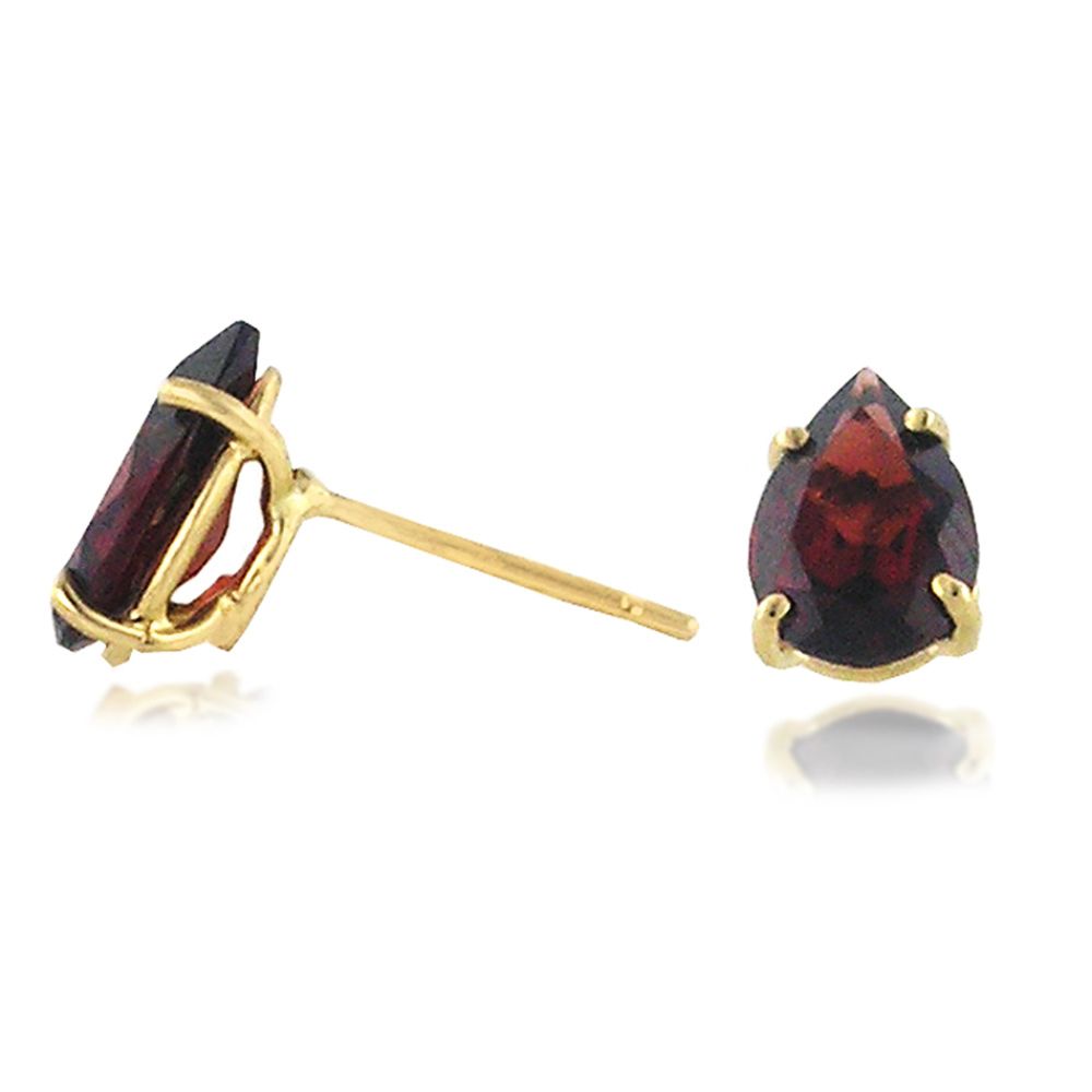 Garnet Stud Earrings. 14k Yellow Gold at Kmart.com