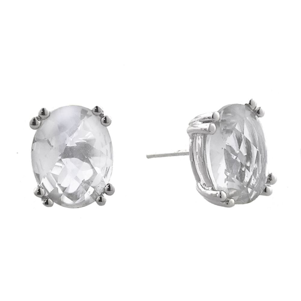 White Topaz Stud Earrings. 14k Yellow Gold at Kmart.com
