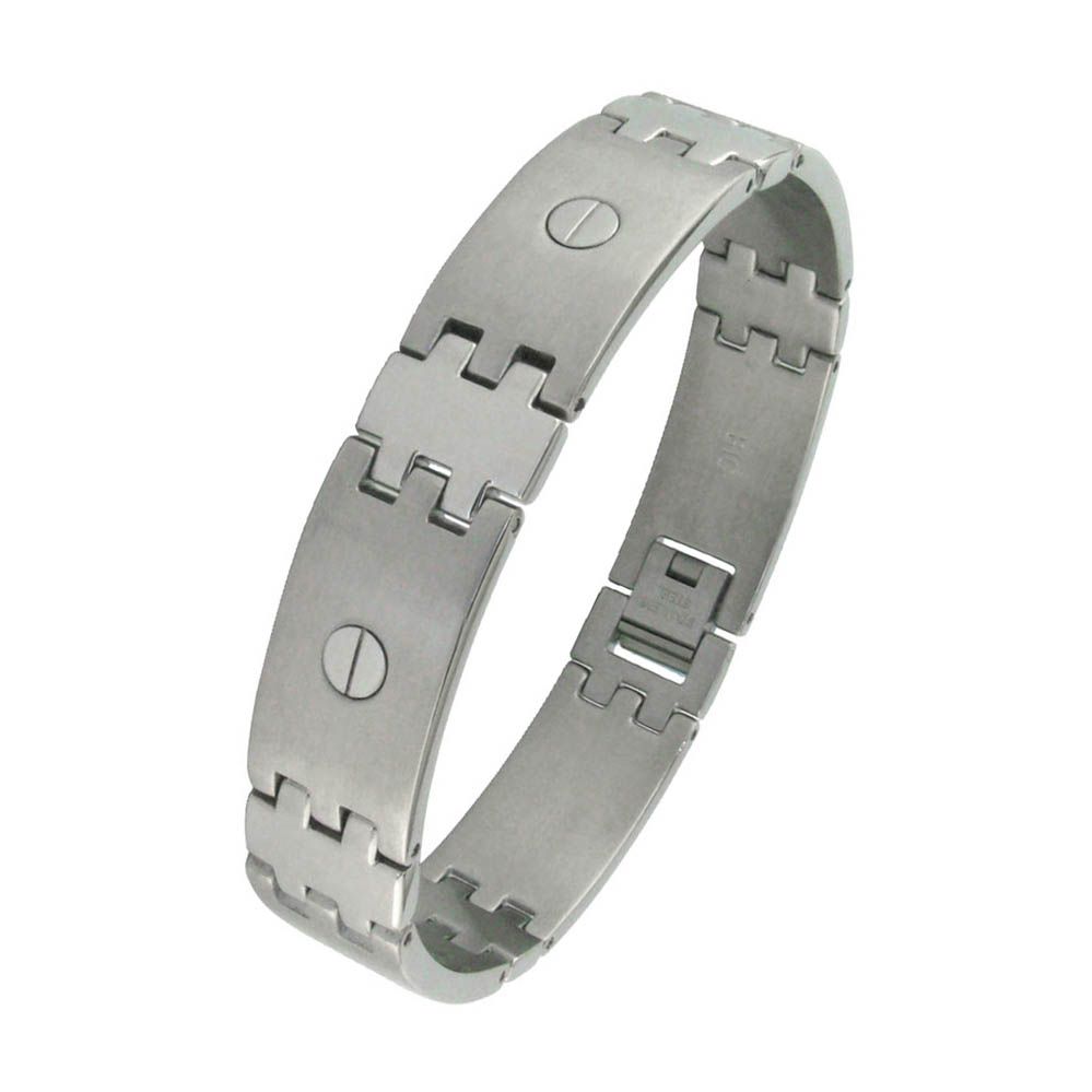 Men's Titanium Link Bracelet with Screws at Kmart.com