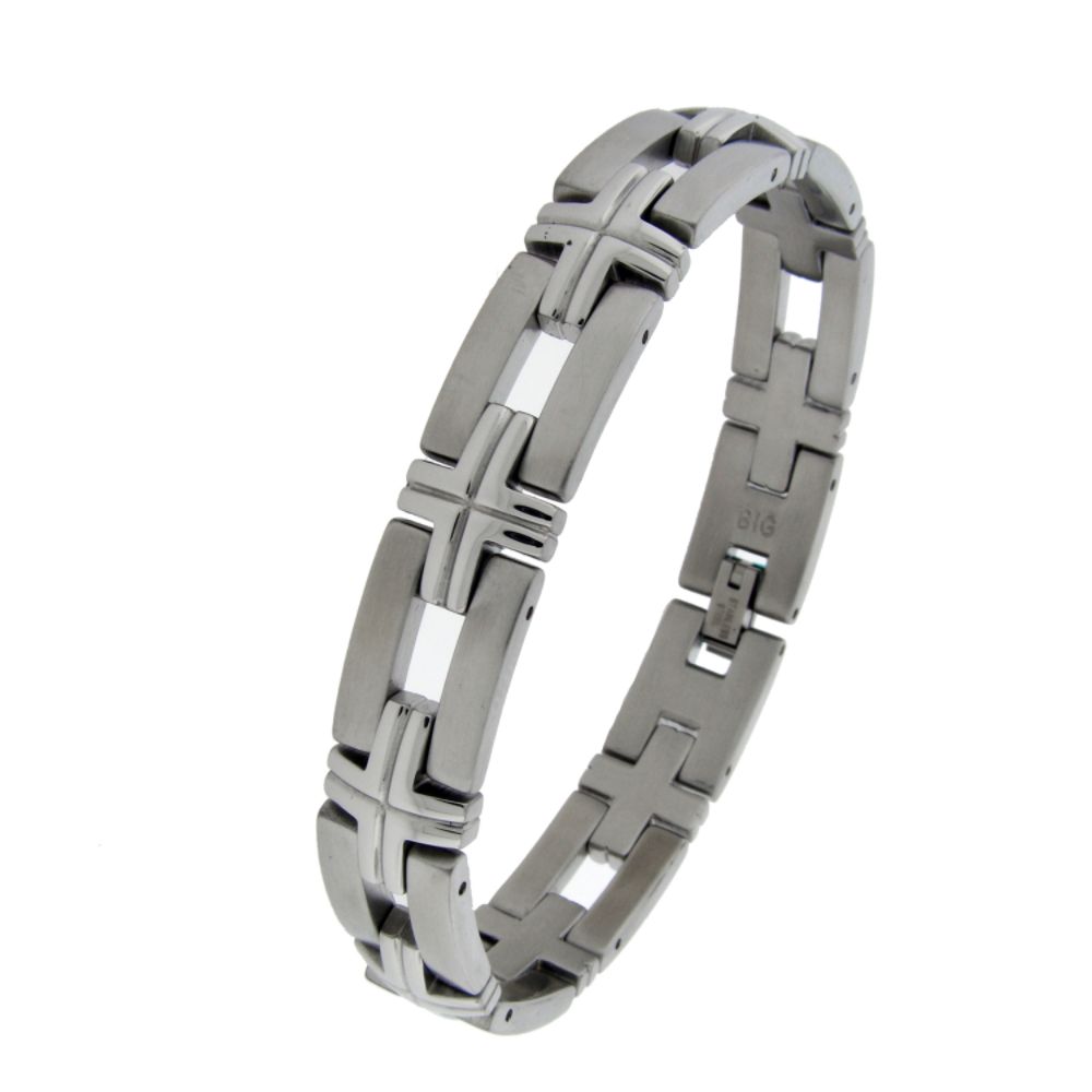 Men's Stainless Steel Open Link Bracelet at Kmart.com