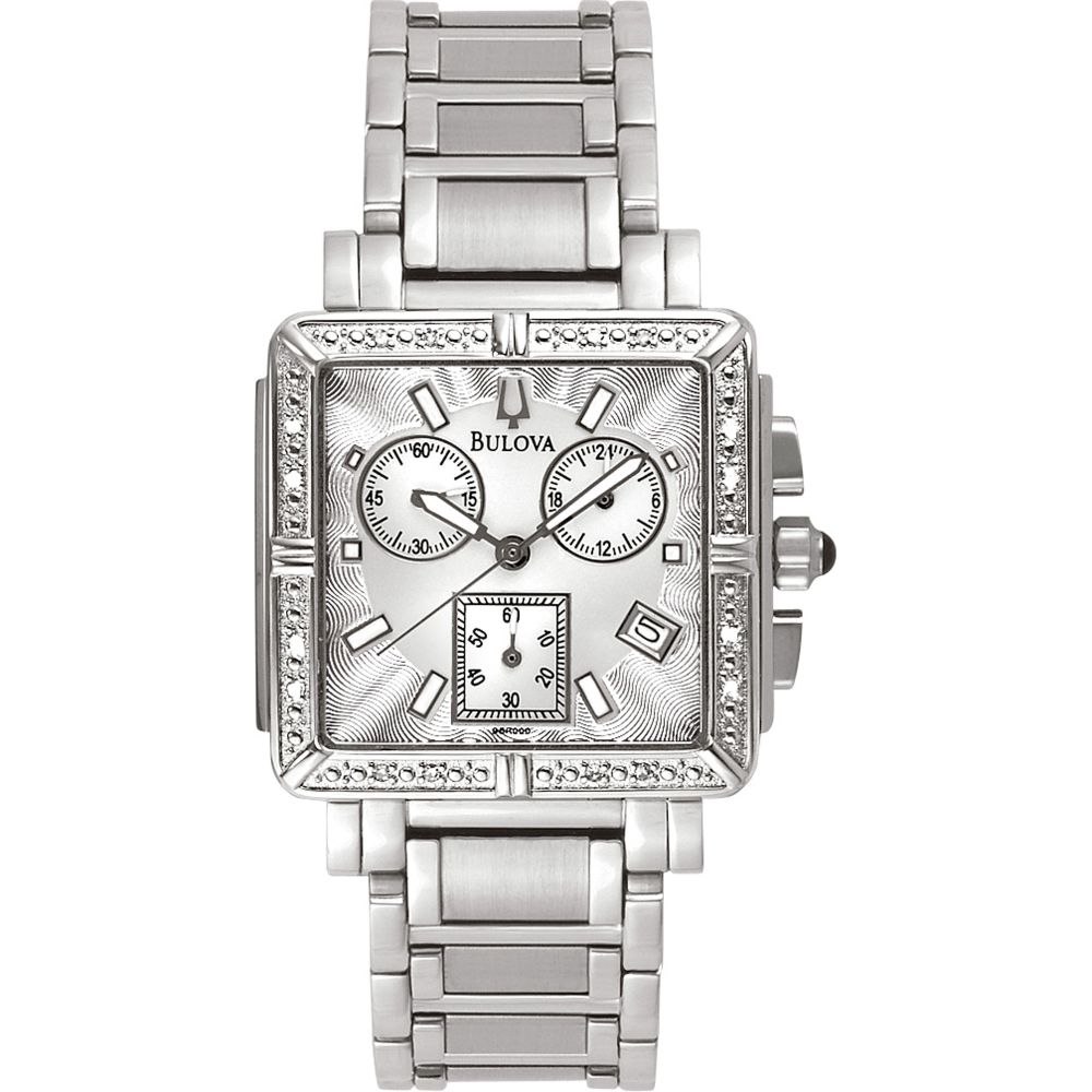 Bulova Ladies Calendar Date Watch and 3-Display White Dial and Silvertone Link Band at Sears.com