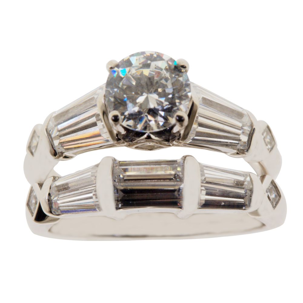 DIAMONBLISS Simulated Diamond Sterling Silver
