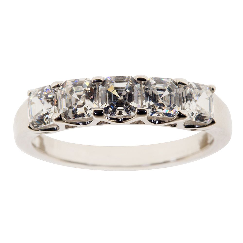 DIAMONBLISS Simulated Diamond Sterling Silver Ring