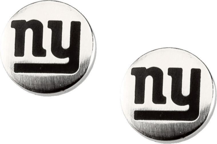 Nfl New York Giants Button Earrings