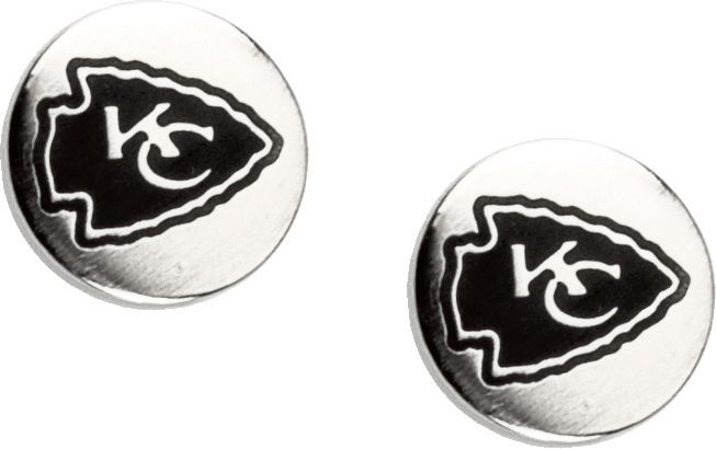 Nfl Kansas City Chiefs Button Earrings