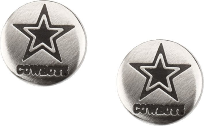 Nfl Dallas Cowboys Button Earrings
