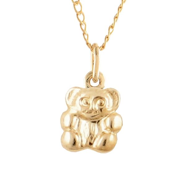 14k Teddy Bear Baby Pendant