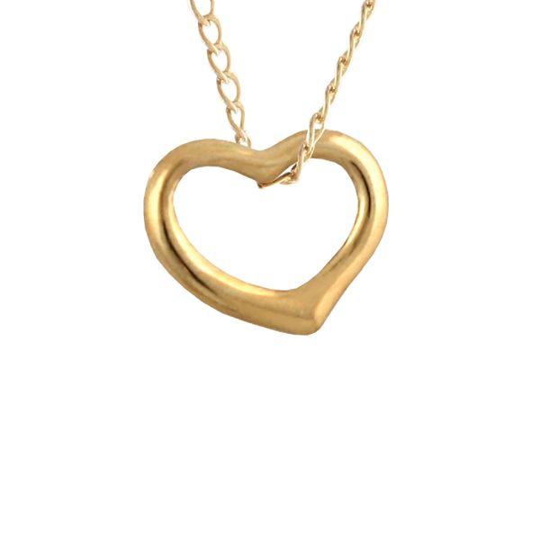 14k Baby Floating Heart Pendant