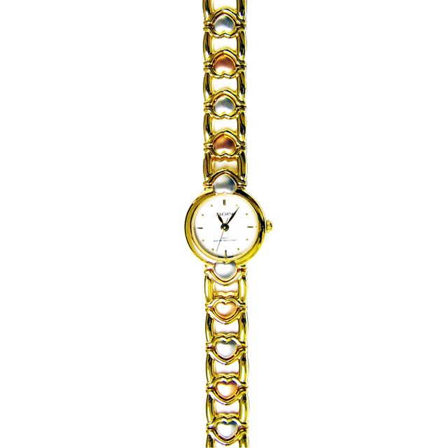 Elgin Ladies Tricolor Band Watch