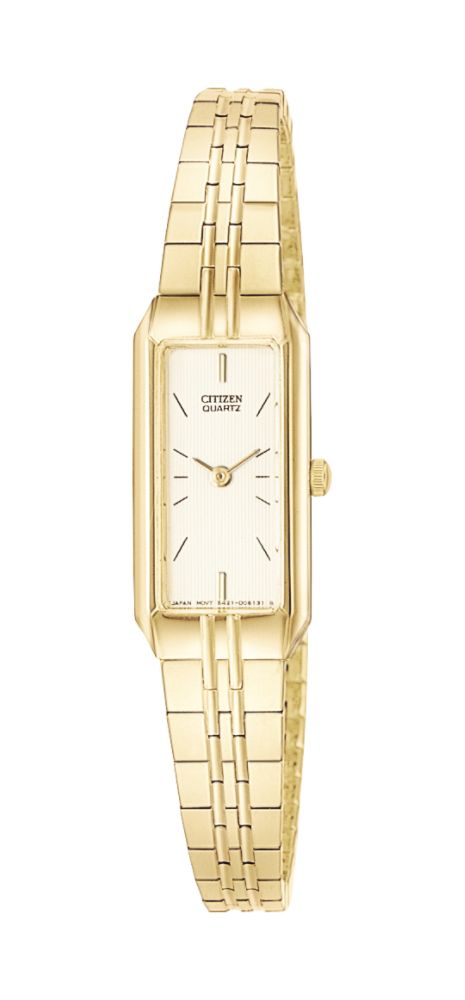 Citizen Ladies Dress Watch With White Dial And Link Band