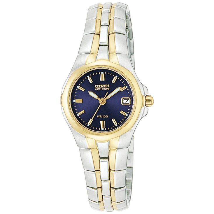 Citizen Ladies Dress Watch with Blue Dial and Two-Tone Link Band at Sears.com