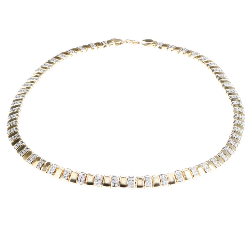 Diamond Fascination 14k Yellow Gold Diamond Accent Bar Necklace at Sears.com