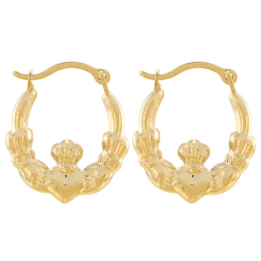14K Claddaugh Hoop Earrings at Sears.com