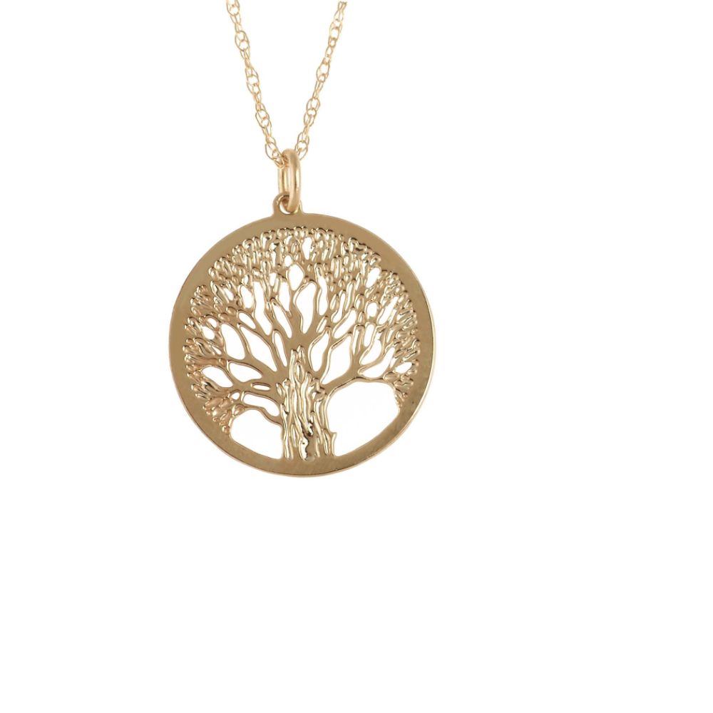 Jewlery Trees on Jewelry For Trees 14k Gold And Sterling Silver Tree Of Life Pendant