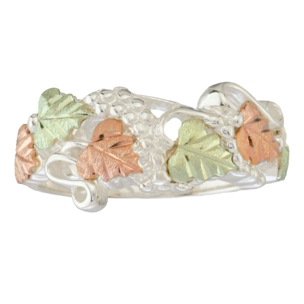 Black Hills Gold Ladies Tricolor Sterling Silver Band Ring at Sears.com