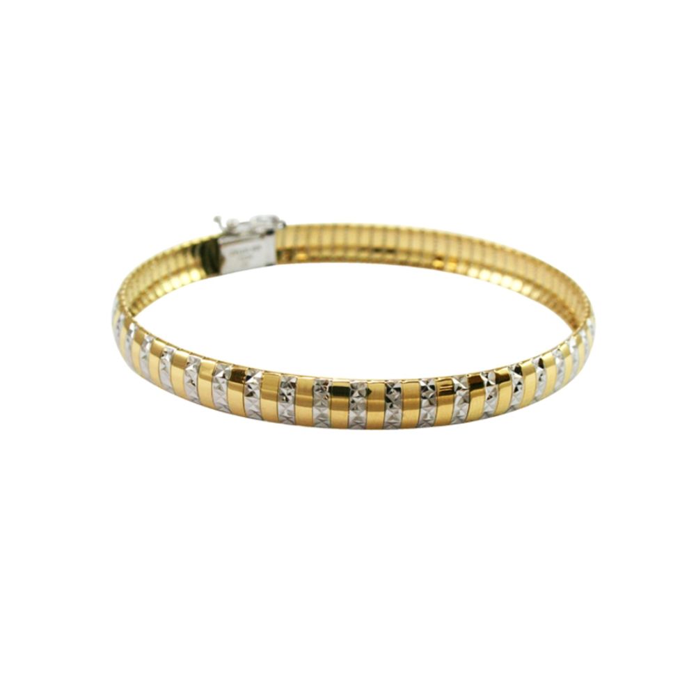 10k Gold Sterling Silver Omega Bracelet at Kmart.com