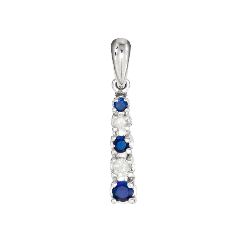 Lab Created Sapphire Charm. 10K White Gold at Sears.com