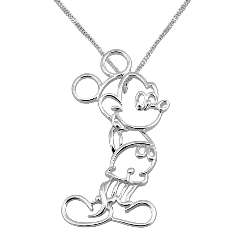 Disney Sterling Silver Openwork Mickey Drop Pendant at Sears.com