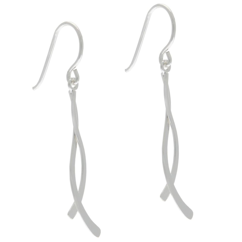 Sterling Silver Double Curve Drop Earring at Kmart.com
