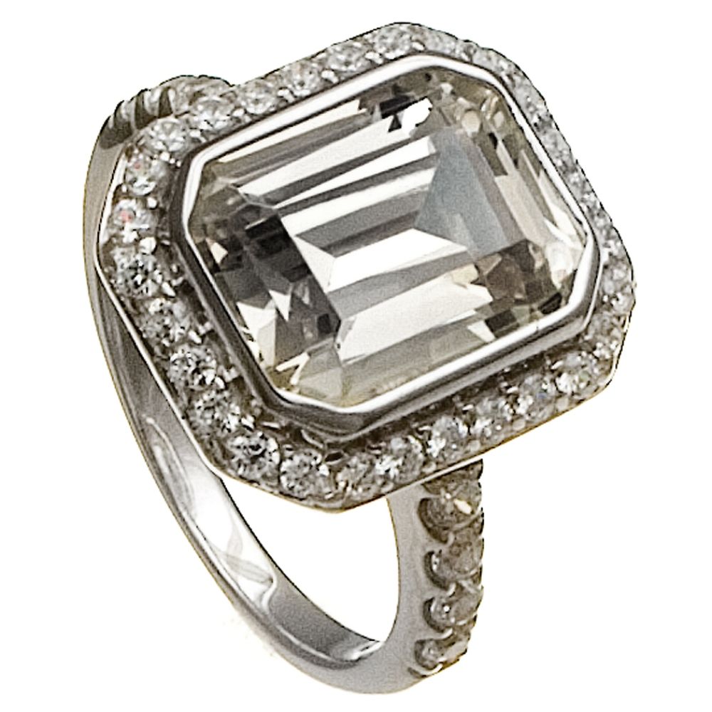 Sterling Silver Cubic Zirconia Emerald Cut Ring at Sears.com