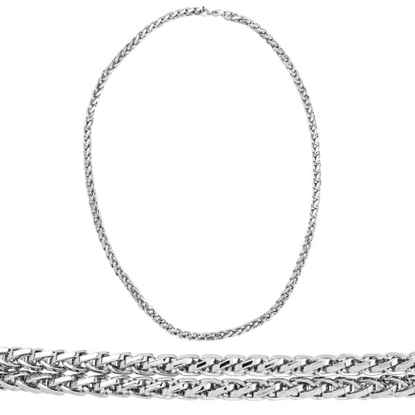 Rock & Redemption 22 In. Stainless Steel Men's Necklace