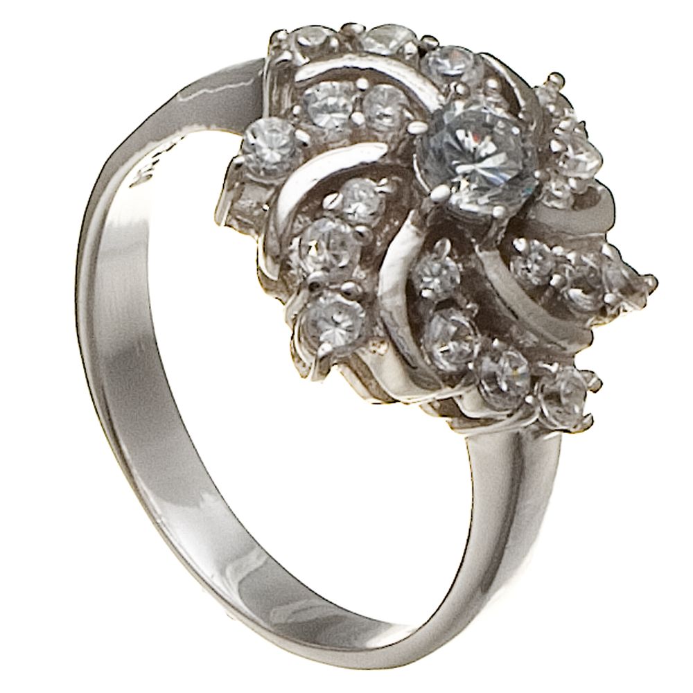 Sterling Silver Ring with Cubic Zirconia