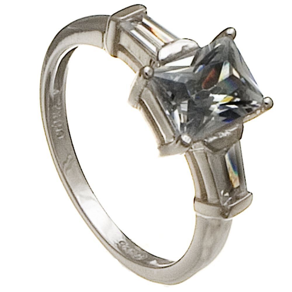 Sterling Silver with Cubic Zirconia Rings