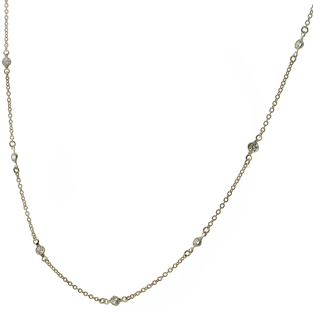 Sterling Silver with Cubic Zirconia necklace