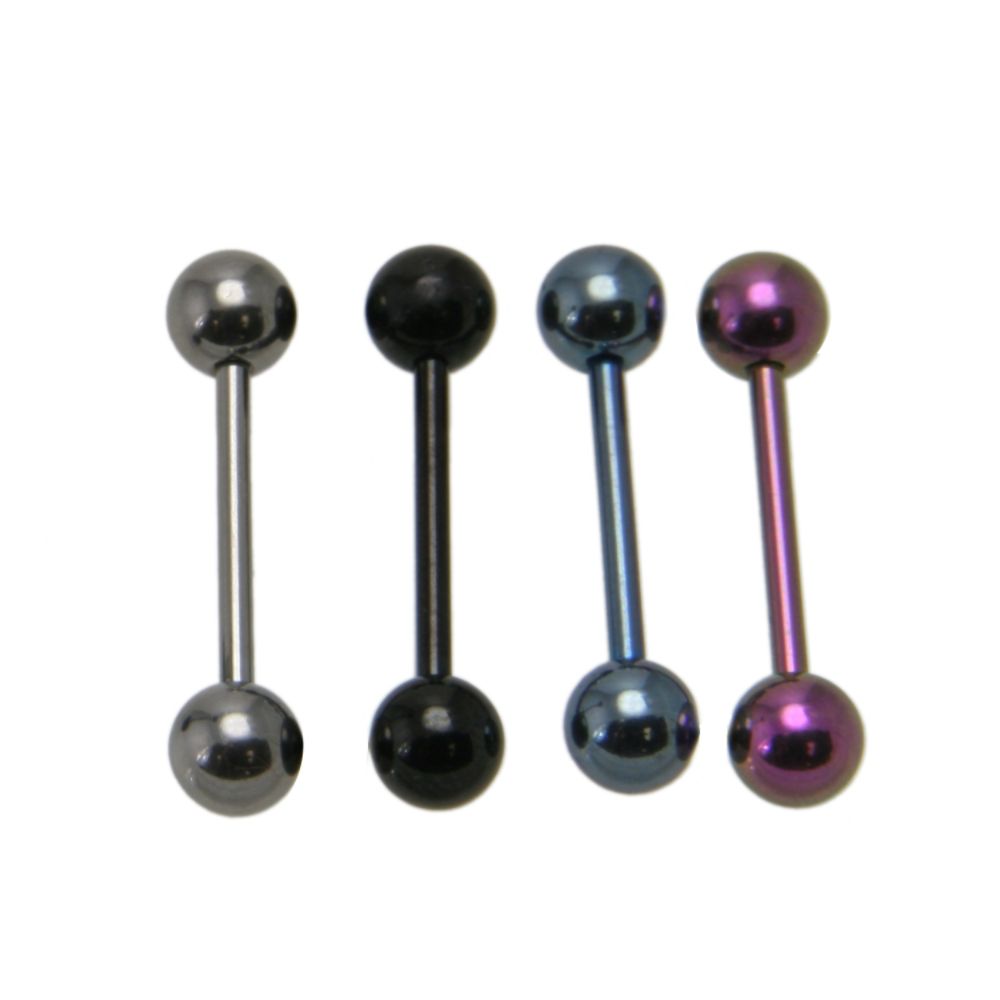 BodyBling 4-Pack Tongue Ring with Multi-Color Bead Accents in 14 Gauge Steel at Kmart.com