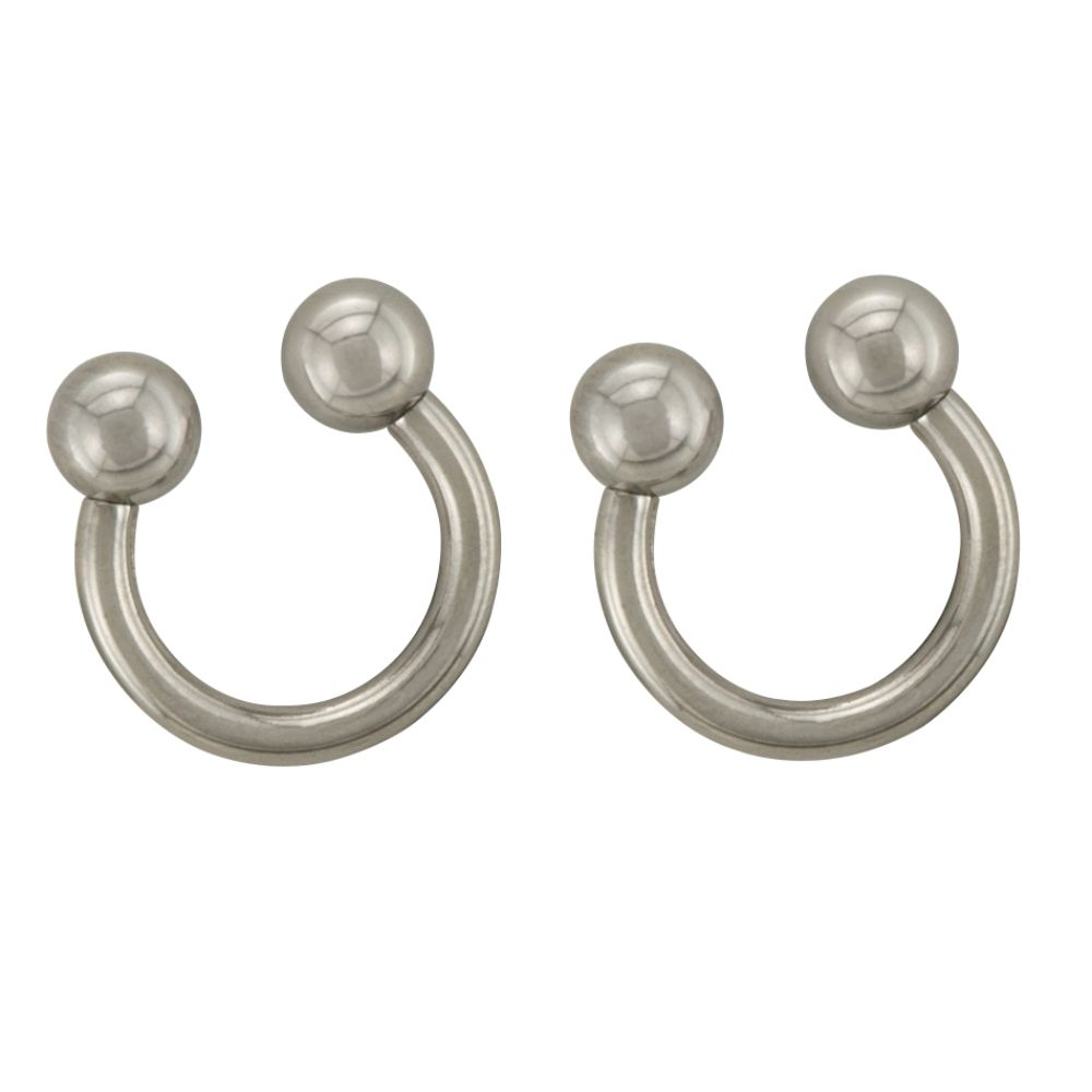 BodyBling 2-Pack Horshoe Body Ring with Round Bead Accents in 12 Gauge Steel at Sears.com