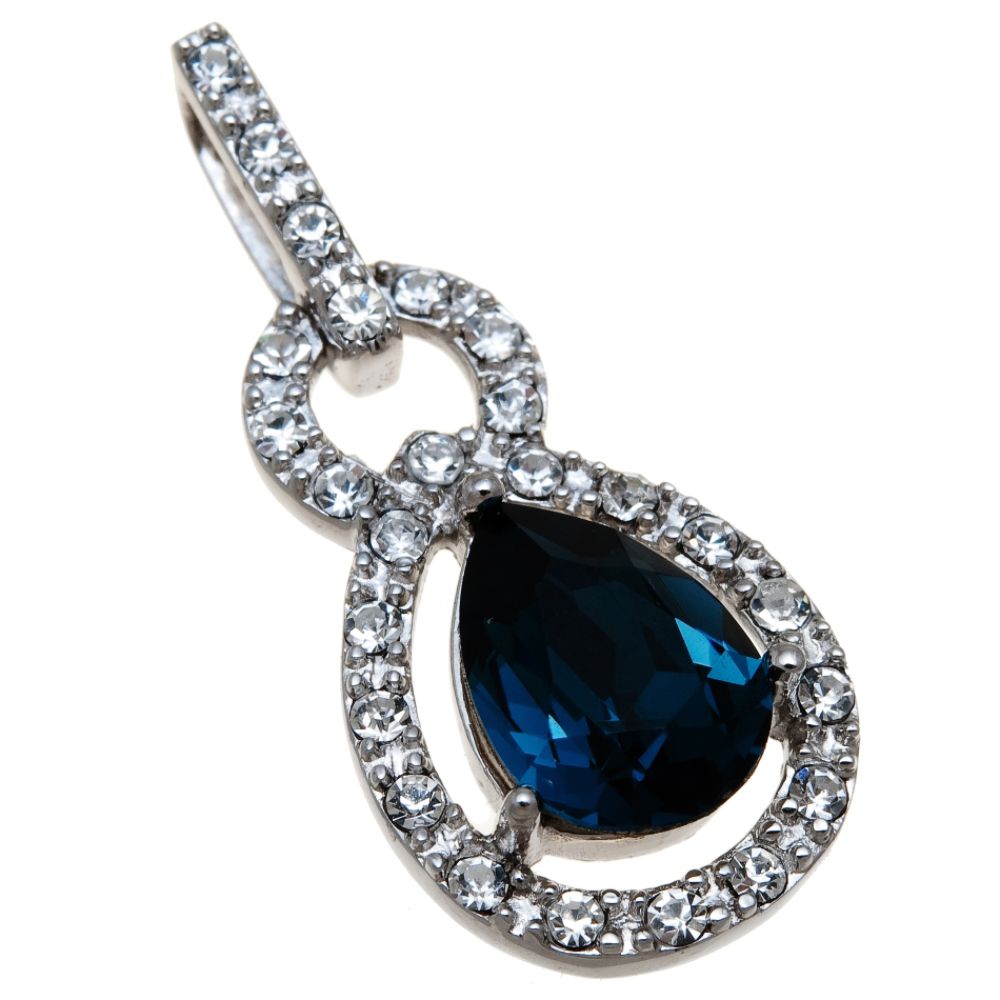 Montana Crystal Sterling Silver Pendant at Sears.com