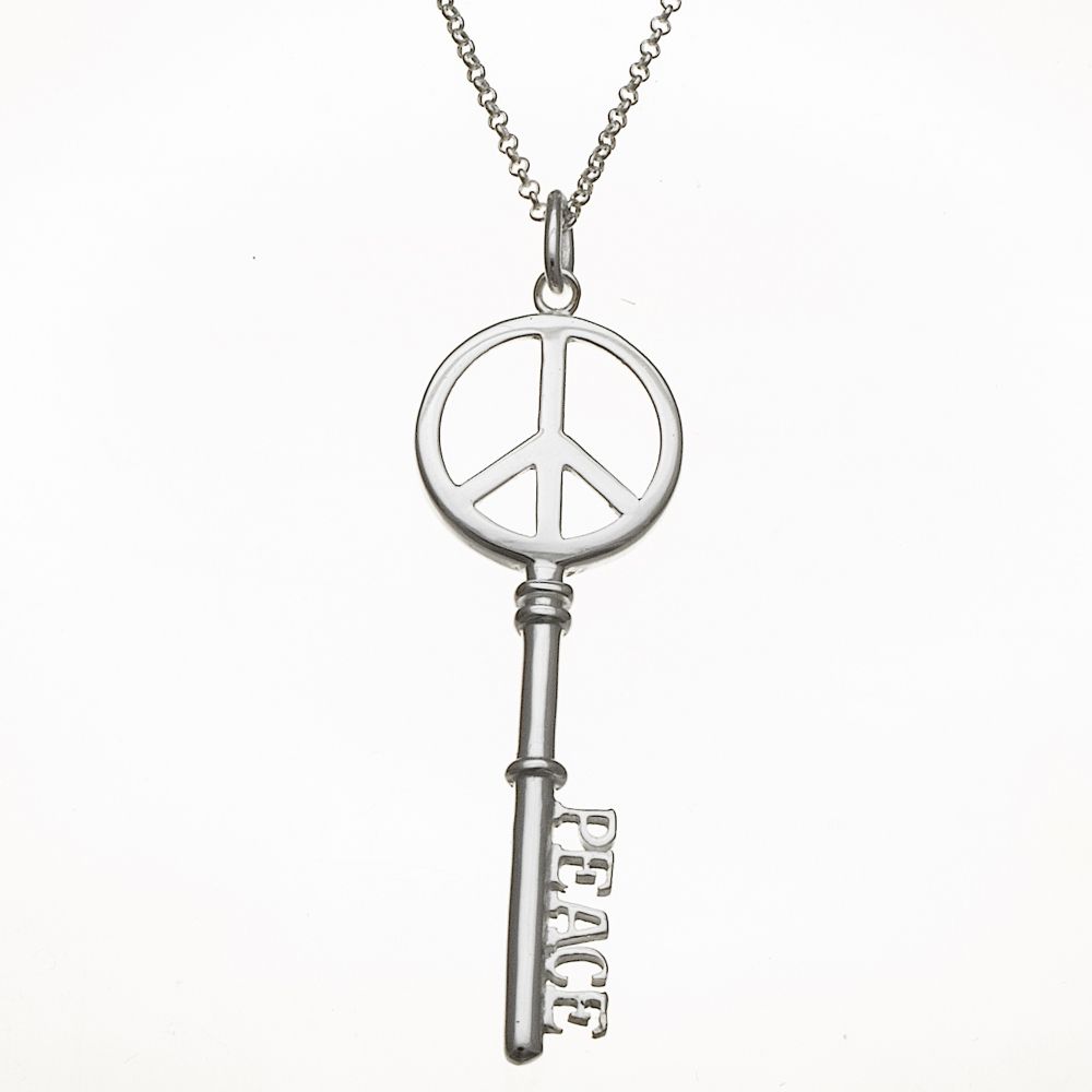 Silver Earth Peace Key Pendant in Sterling Silver at Kmart.com