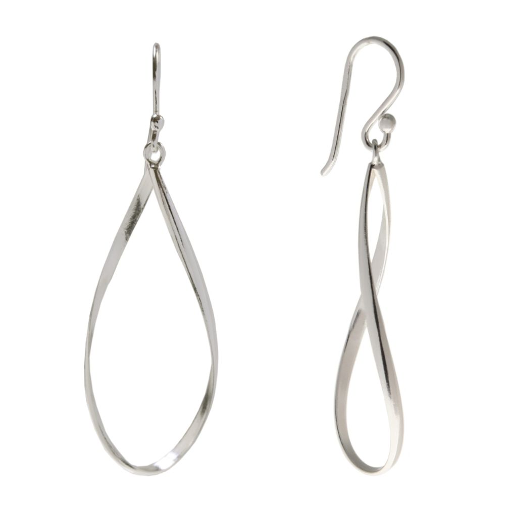 Sterling Creations Twisted Oval Earrings in Sterling Silver at Kmart.com